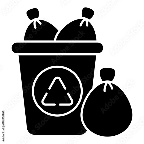 Vector design of garbage recycling
