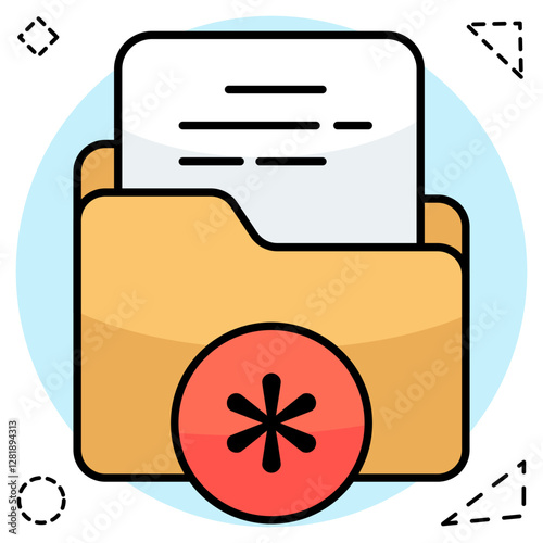 Premium download icon of medical folder