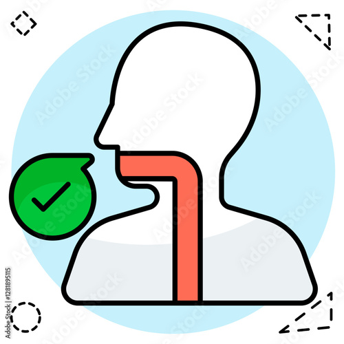 Premium download icon of esophagus