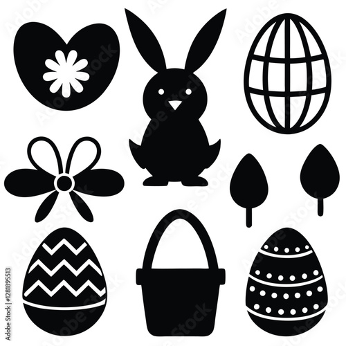 "Spring Awakening: A Vibrant Easter Icon Collection Celebrating Renewal and Joy"