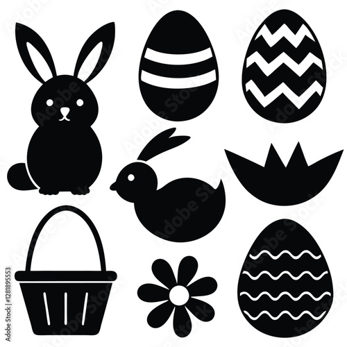 "Spring Awakening: A Vibrant Easter Icon Collection Celebrating Renewal and Joy"