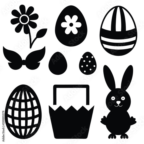 "Spring Awakening: A Vibrant Easter Icon Collection Celebrating Renewal and Joy"