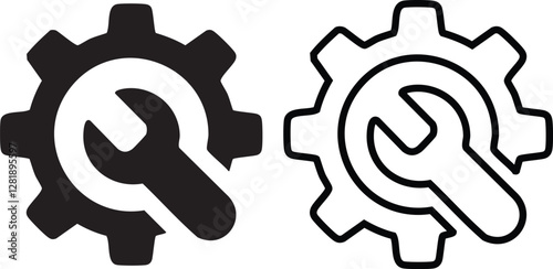 Monochrome icon.