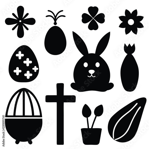 "Spring Awakening: A Vibrant Easter Icon Collection Celebrating Renewal and Joy"