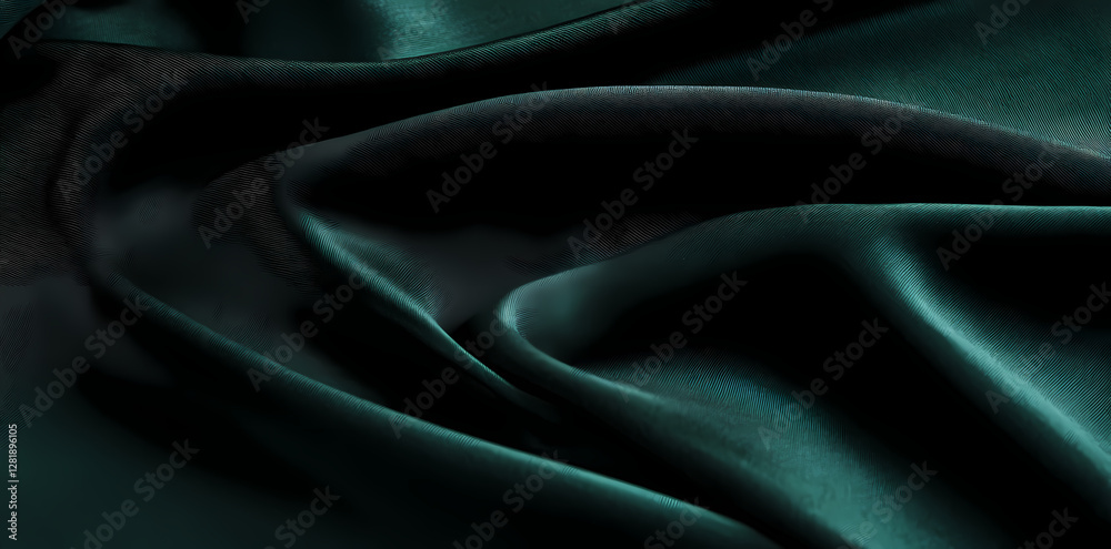 Obraz premium Dark green background, empty space for text or design