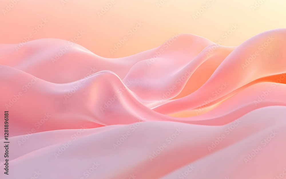 Fototapeta premium Delicate pink and rose gold abstract gradient, a soft and romantic aesthetic for dreamy visuals