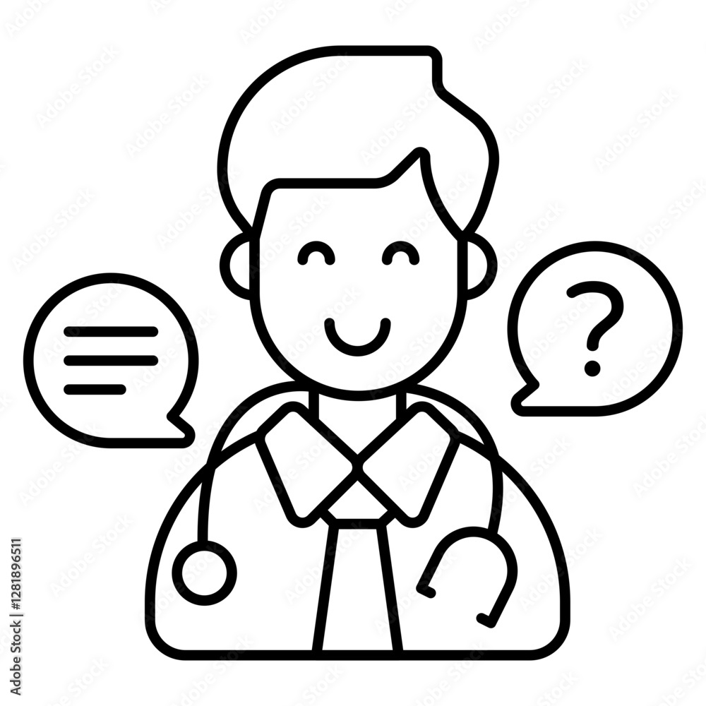 A premium design icon of medico A premium design icon of medico