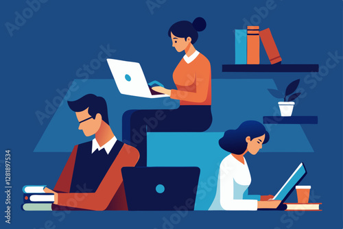 business people working on laptop