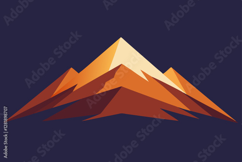 vector illustration of pyramids