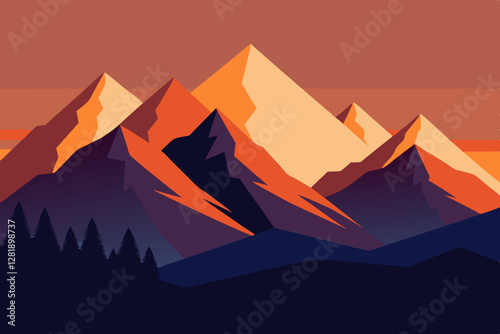 mountain landscape with mountains
