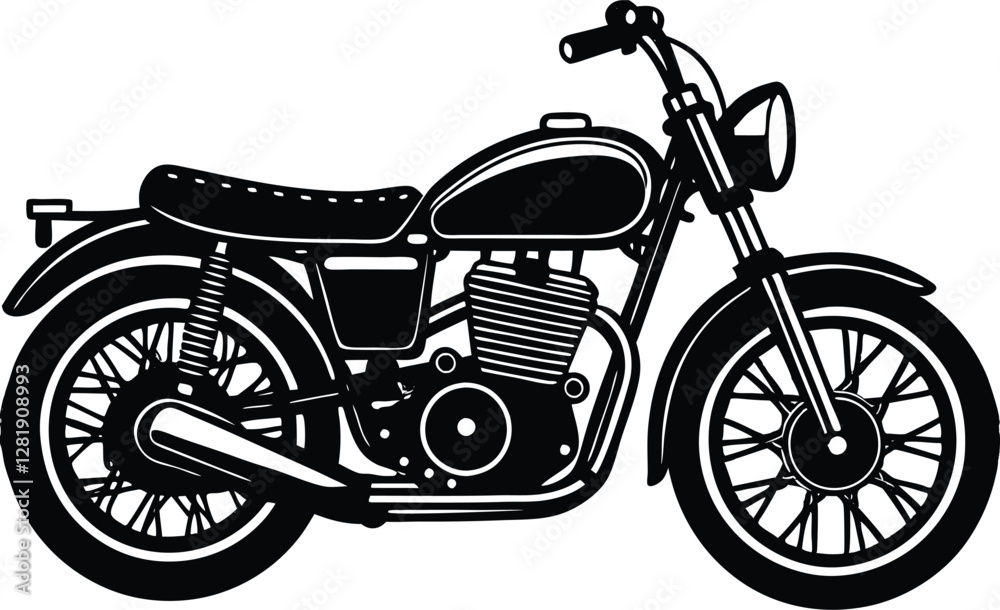 Fototapeta premium Vintage motor bike vector design