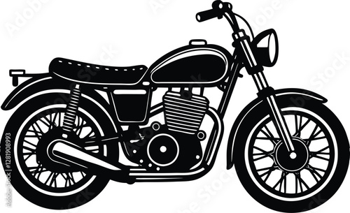 Vintage motor bike vector design