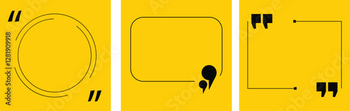 Testimonials background or Motivational quotes. Inspirational quote for your opportunities. Speech bubbles with quote marks. Vector illustration.