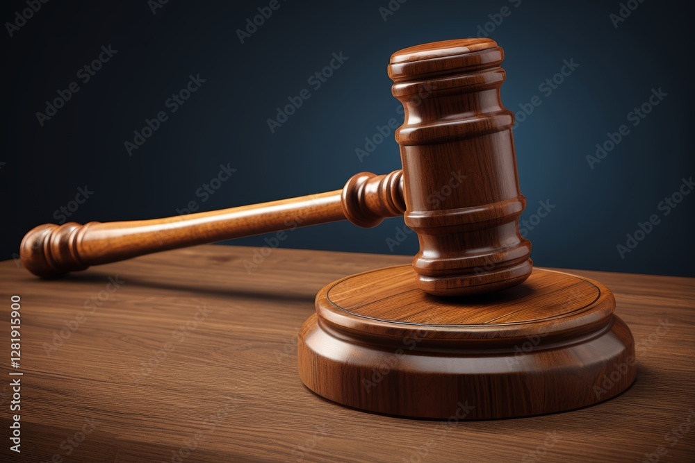 arafed wooden gavel on a table with a blue background arafed wooden gavel on a table with a blue background