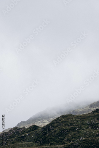 clouds over the mountains