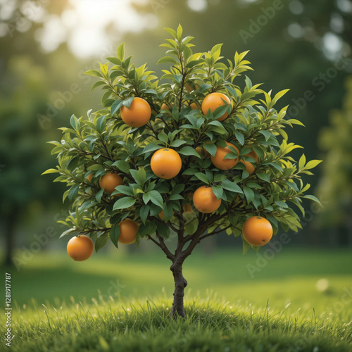 orange tree with oranges