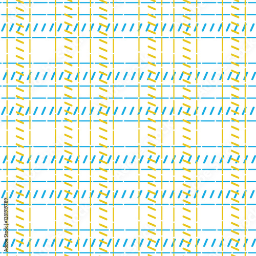 Tartan check plaid pattern. Seamless simple textured dark plaid vector illustration for flannel shirt, blanket, duvet cover, other textile print.