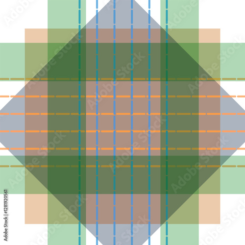 Tartan check plaid pattern. Seamless simple textured dark plaid vector illustration for flannel shirt, blanket, duvet cover, other textile print.