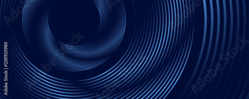 abstract dark background with glowing lines circles
