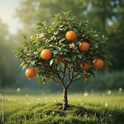 orange tree on a field