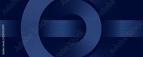 abstract dark background with glowing lines circles