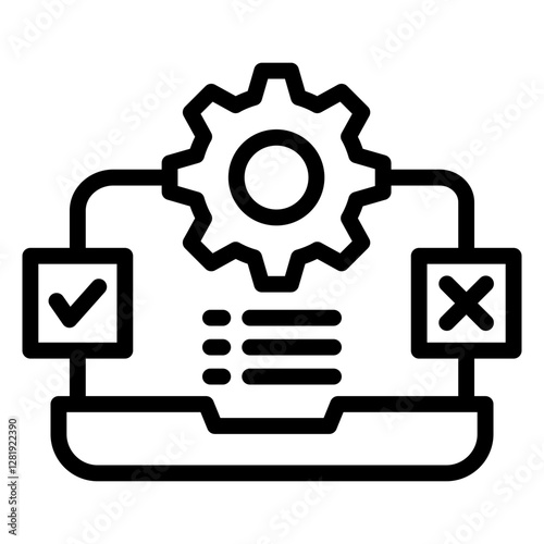 Testing Outline Icon