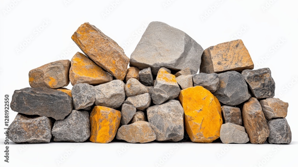 Stack of Various Rocks with Natural Textures and Vibrant Colors Stack of Various Rocks with Natural Textures and Vibrant Colors