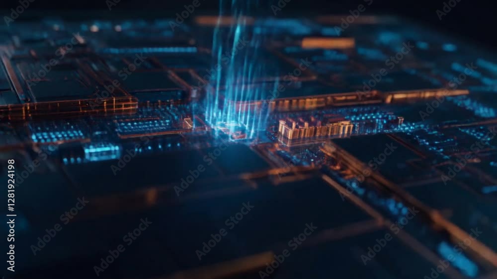 An animation that captivates the eyes, showcasing the complex process ...