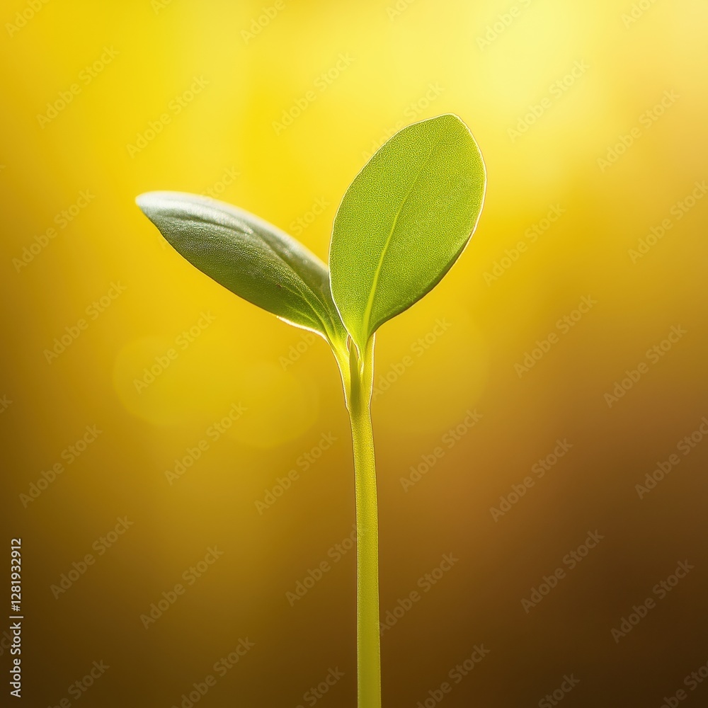 Obraz premium New Life Sprouting in Warm Sunlight