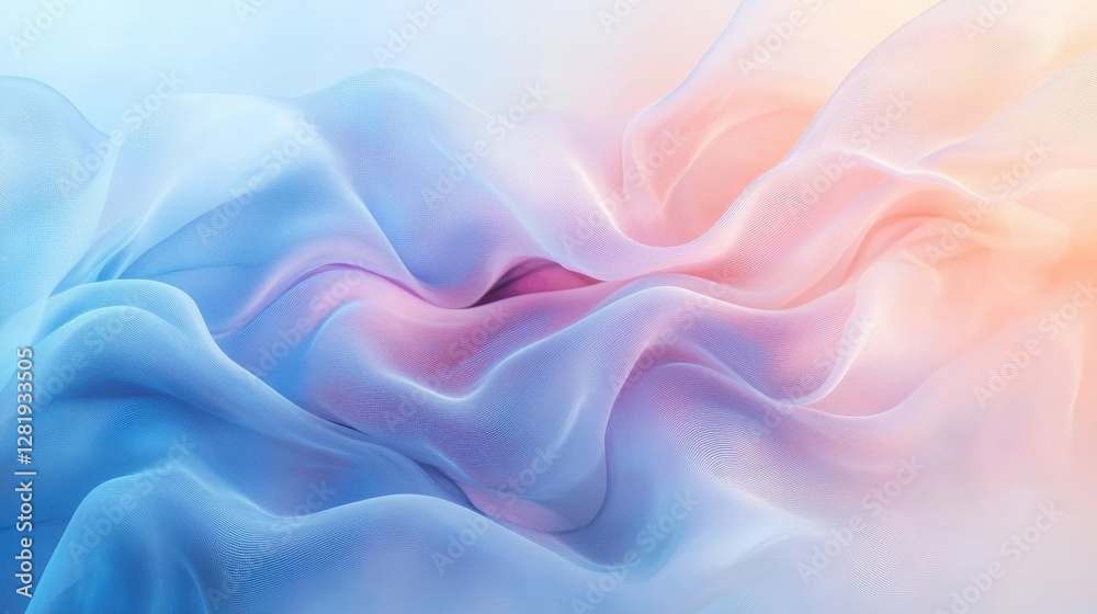 Abstract Flowing Lines. Elegant abstract background featuring flowing lines and smooth gradients of blue, pink, and orange, creating a sense of serenity and calm. Abstract Flowing Lines. Elegant abstract background featuring flowing lines and smooth gradients of blue, pink, and orange, creating a sense of serenity and calm.
