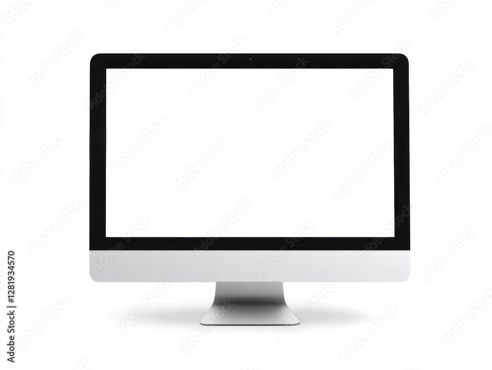 lcd monitor isolated on white lcd monitor isolated on white