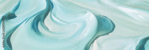 Serene abstract textured swirl of pale blue paint with subtle blending for creative design