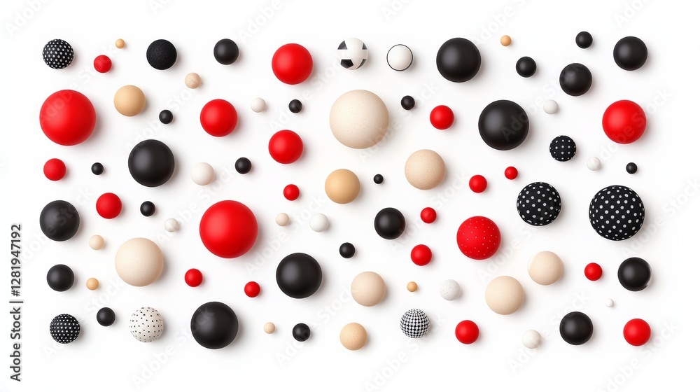 Colorful Abstract Composition of Circular Shapes in Various Sizes Colorful Abstract Composition of Circular Shapes in Various Sizes