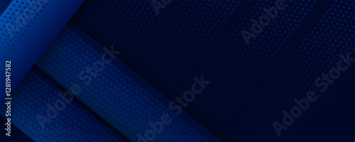 Technology futuristic background striped lines with light effect on blue background. Space for text