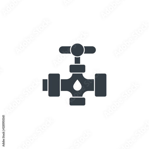 Plumbing Fixture icon symbol vector illustration isolated on white background