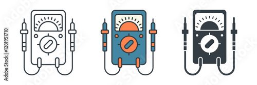 Multimeter icon symbol vector illustration isolated on white background