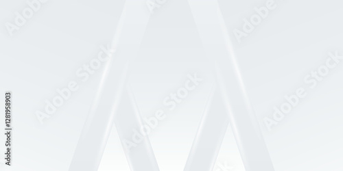 White vector abstract background with simple geometric shapes. White vector presentation background for poster, banner, wallpaper, mockup, flyer, and report