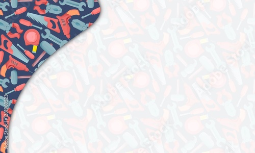 carpentry background. presentation and powerpoint design concept with typography space area. carpentry, woodworking, and tools themes