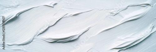 Wallpaper Mural Elegant textured brush strokes on smooth white paint surface Torontodigital.ca