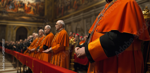 Reunión de cardenales para el nombramiento de un nuevo Papa. Cónclave. photo