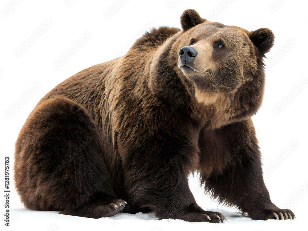 Obraz premium brown bear isolated on white