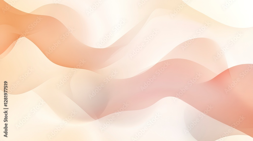 Obraz premium Soft abstract gradient with light beige and pink hues, gently blending, evoking a calm and peaceful aesthetic
