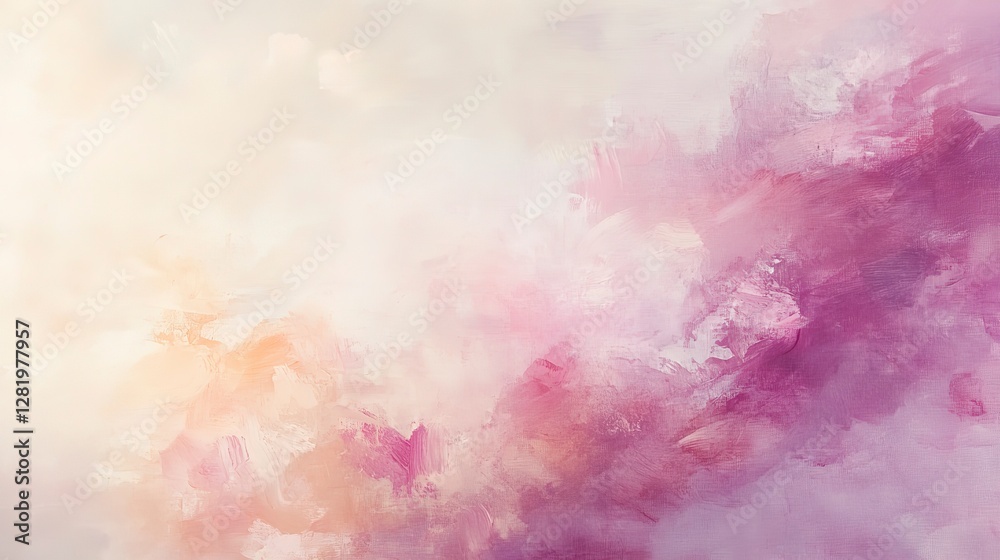 Fototapeta premium Soft abstract gradient with light beige and pink hues, gently blending, evoking a calm and peaceful aesthetic