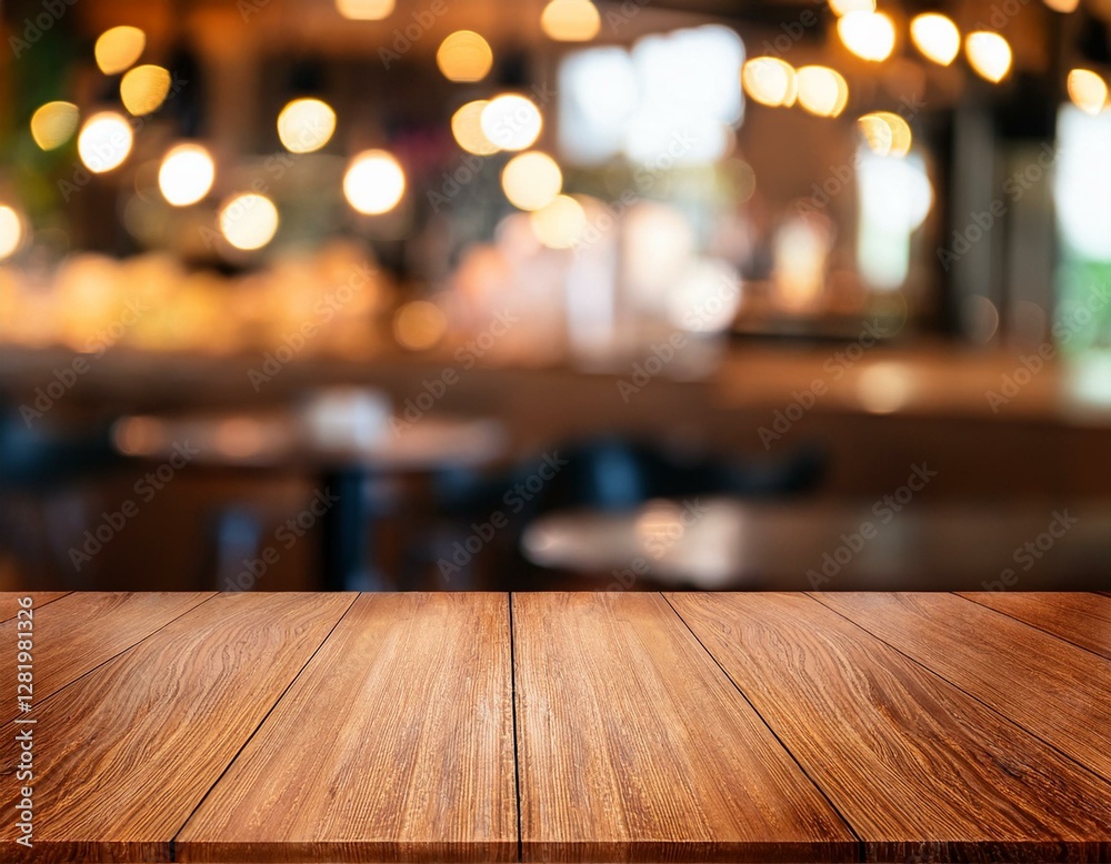 empty wood table top and blurred bokeh cafe and restaurent interior background with vintage filter can used for display or montage your products empty wood table top and blurred bokeh cafe and restaurent interior background with vintage filter can used for display or montage your products