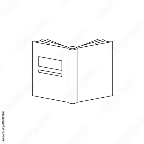 Book icons set on white background. Literature book icons collection. Textbook icon set