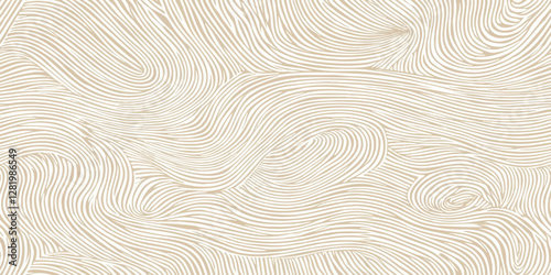 Abstract brown beige wavy pattern resembling lines or a maze like design. Perfect for use as a seamless background, modern decor, or textile designs