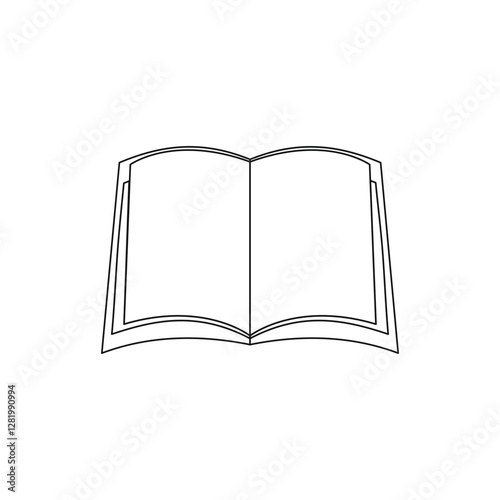 Book icons set on white background. Literature book icons collection. Textbook icon set