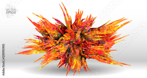 Colorful abstract texture created with Gradient flow and 3D structure imitate the movement of liquid or wind. Vibrant colors, volumetric waves and digital noise create a sense of depth and dynamics. I