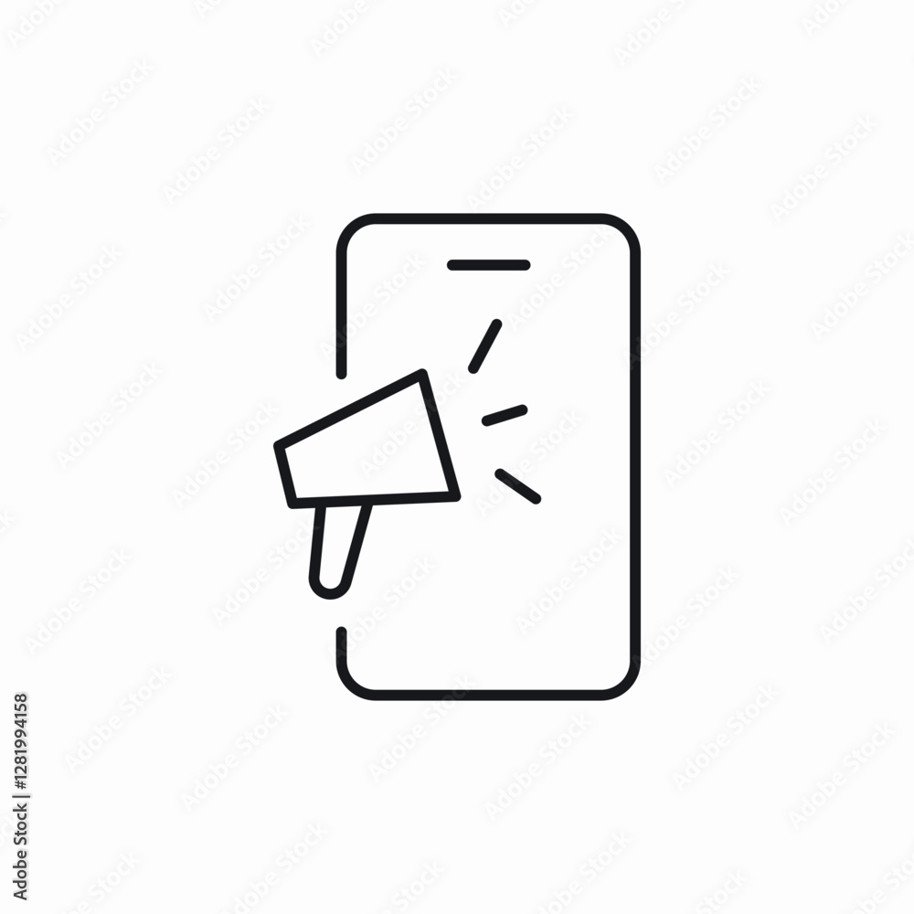 mobile platform marketing icon sign vector mobile platform marketing icon sign vector