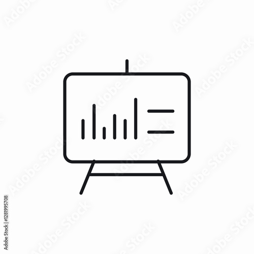 statistics board icon sign vector